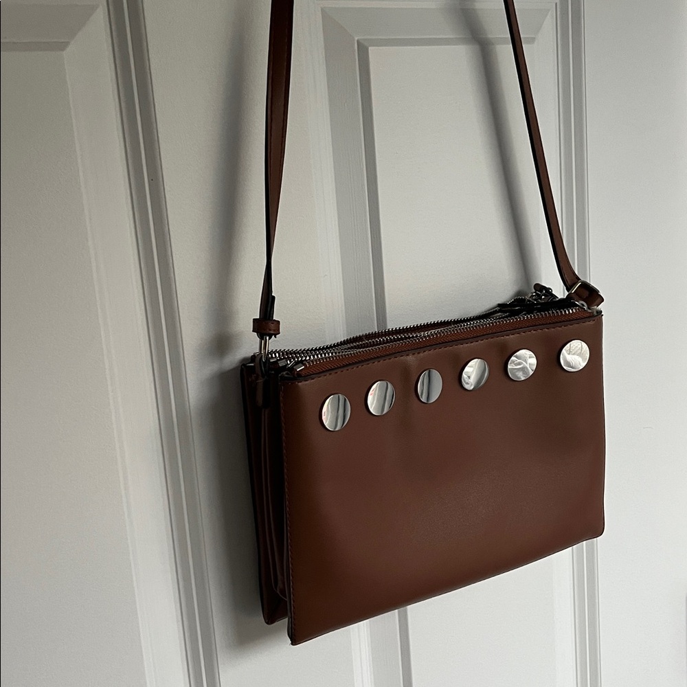 French connection brown crossbody or shoulder bag